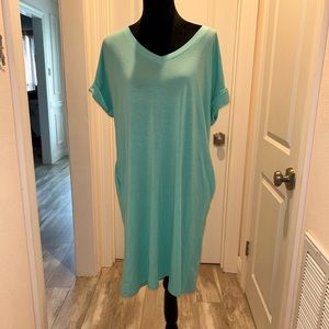 Mint Blue Pocket Dress